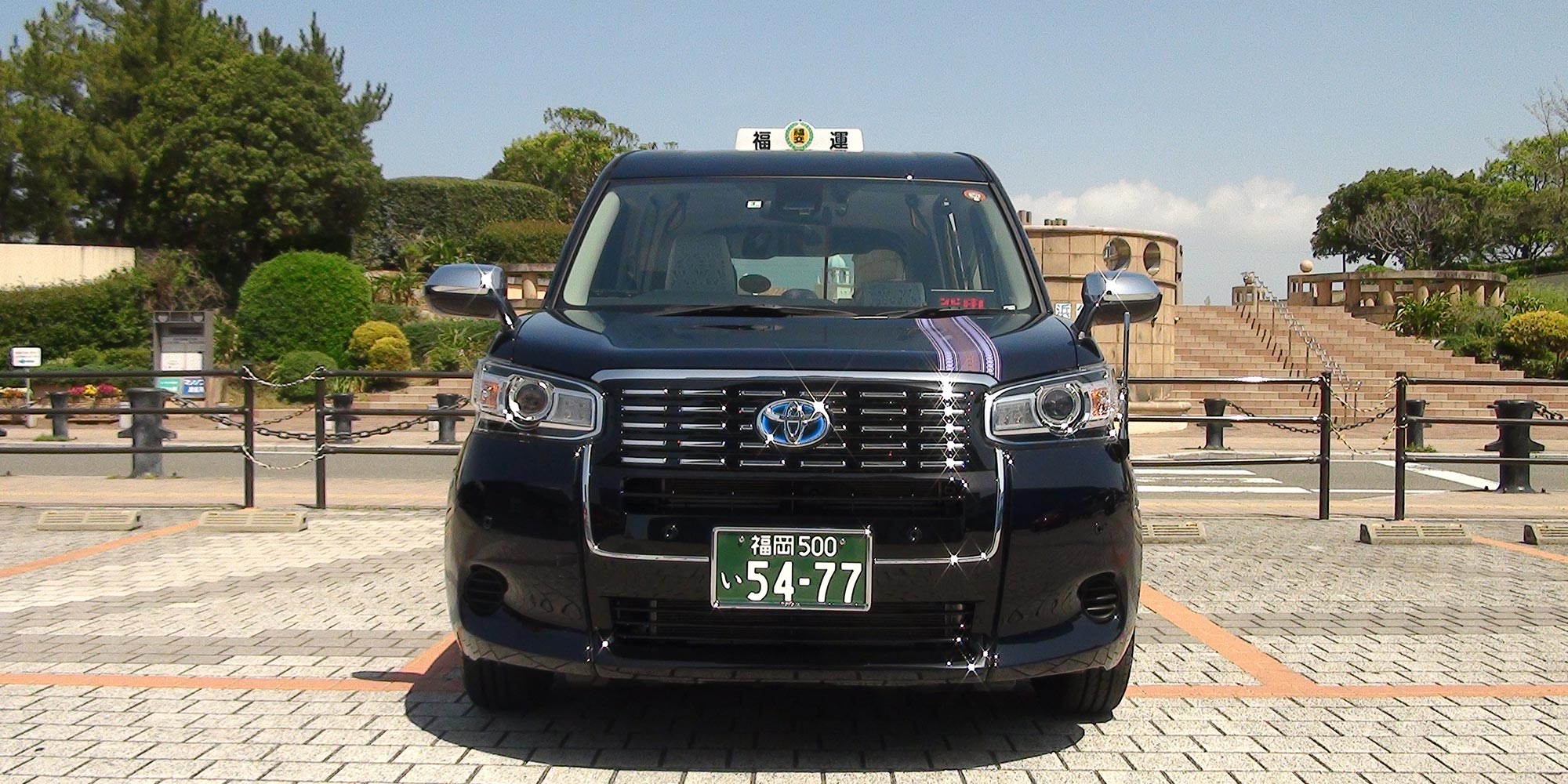 Front view of Japan Taxi